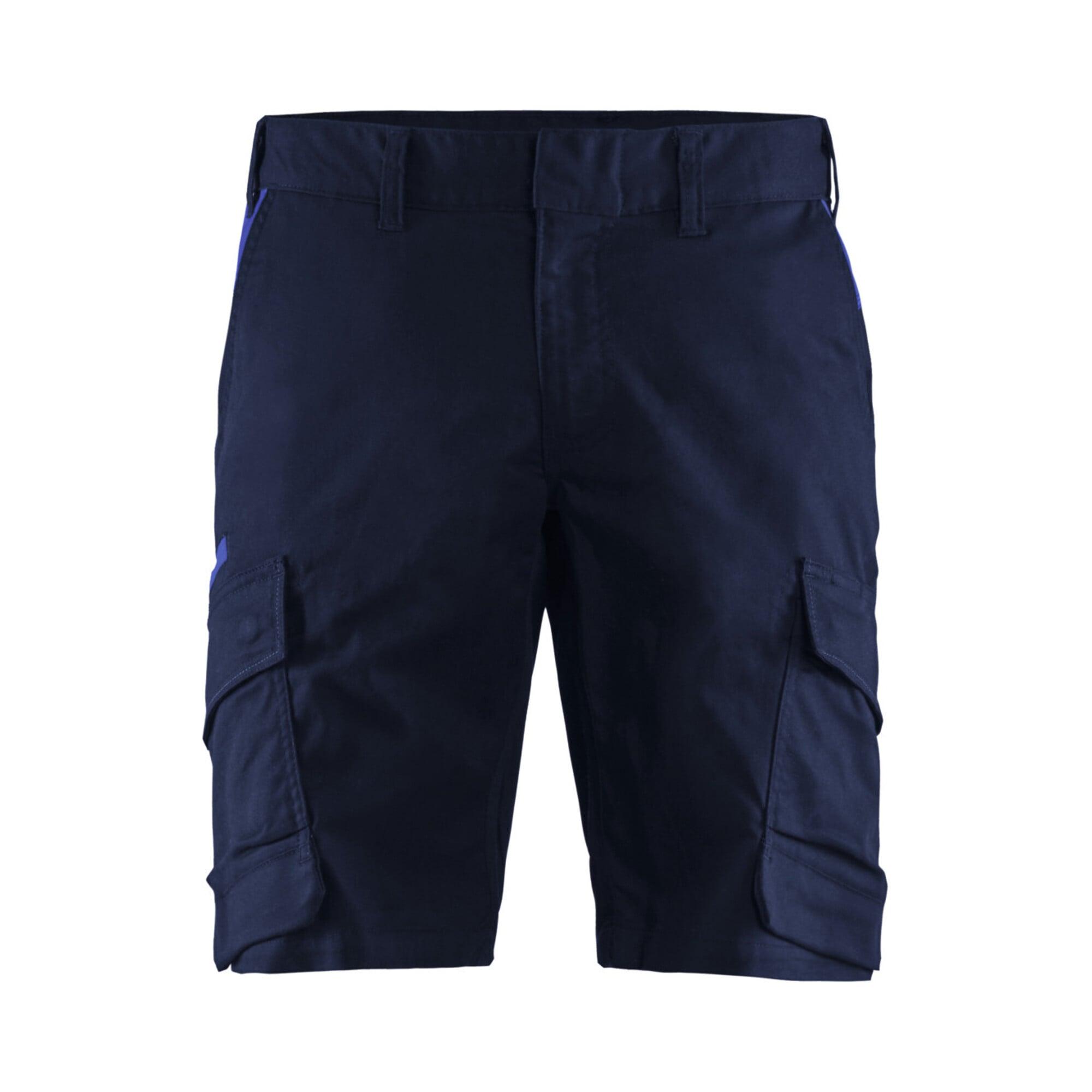 Blakläder Shorts Industrie Stretch, marineblau / kornblau, Konfektionsgröße 48 (144618328985C48)