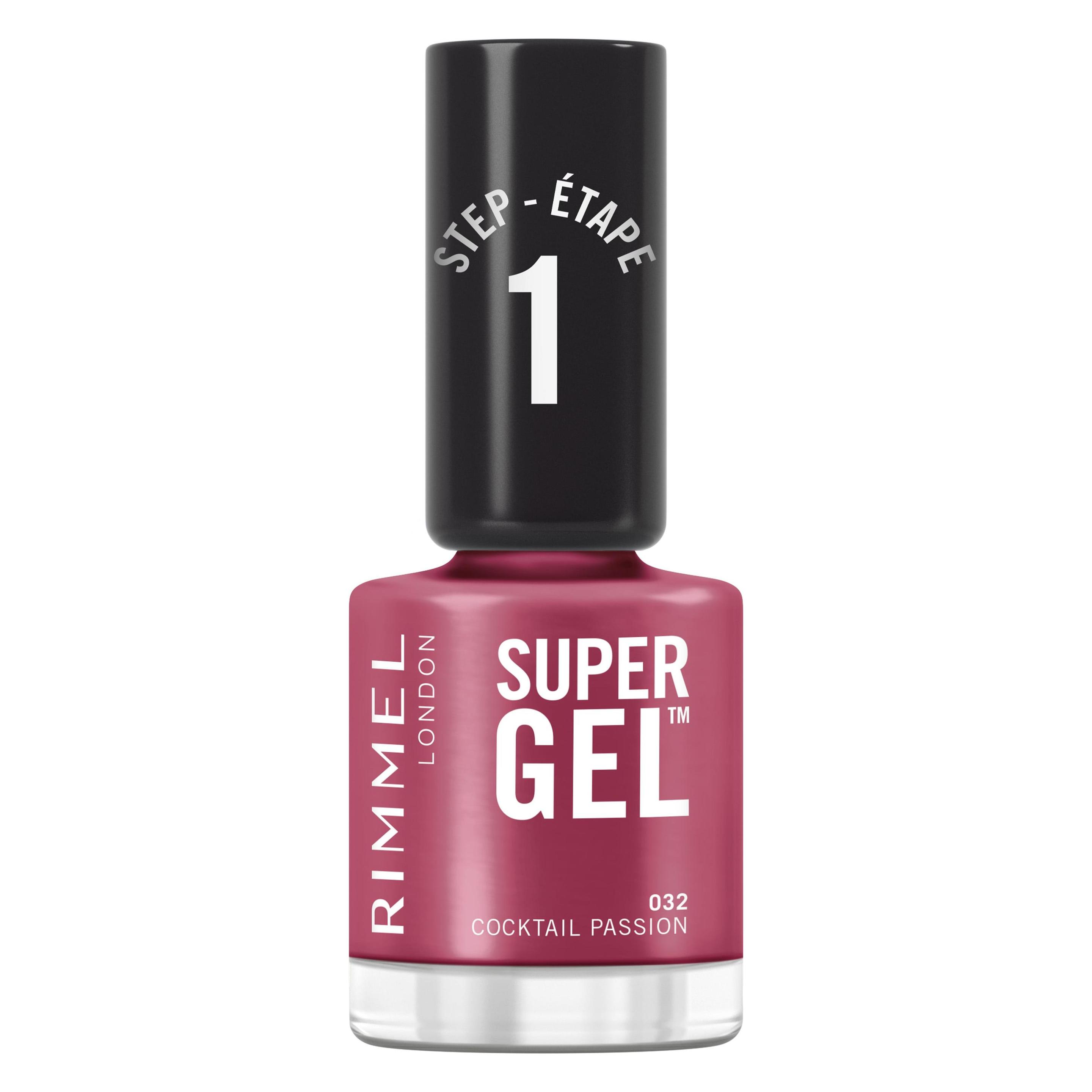 Rimmel London Super Gel STEP1 (032 Cocktail Passion, Gel-Effekt Nagellack) (30121249)