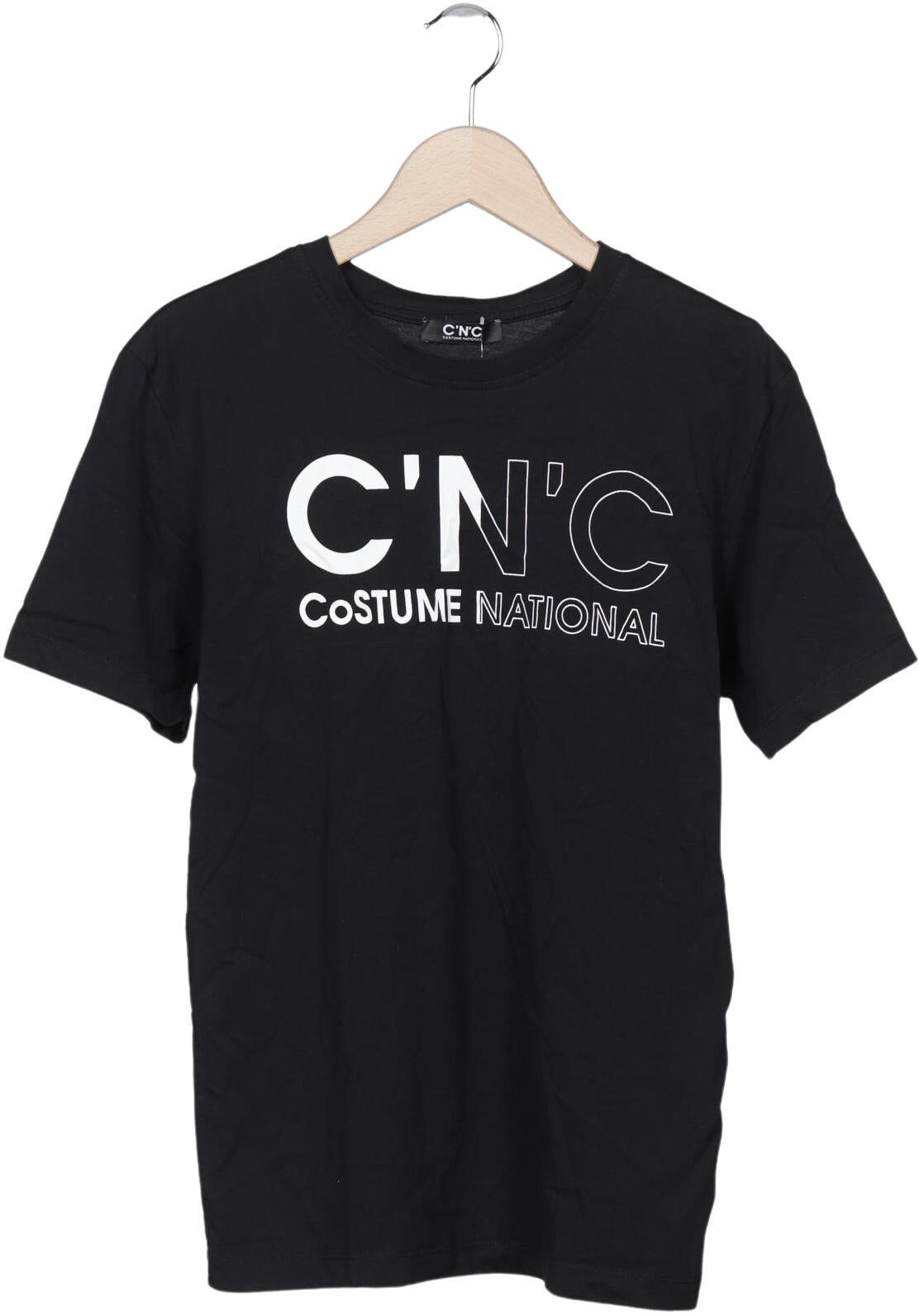 Costume National Herren T-Shirt, Schwarz, Gr. L, Baumwolle - Second Hand