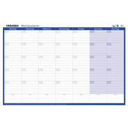 Franken PKW1002 Schreibunterlage Monatsplan, Wochenplan undatiert Weiß, Blau (B x H) 910 mm x 610 mm 1 St. PKW1002