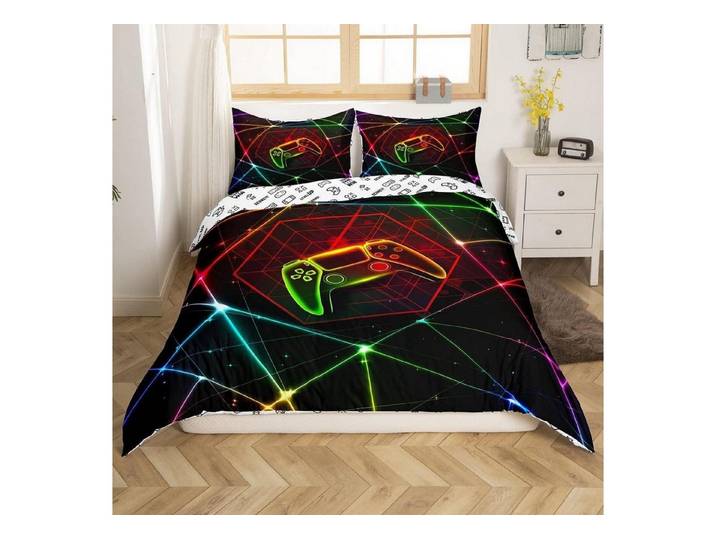 LuxusKollektion Kinderbettwäsche Bettwäsche 155x220cm Geometrisch Dreieck Jungen