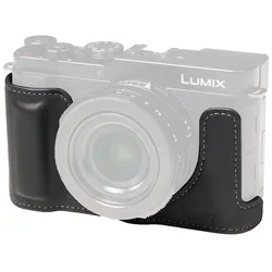 5698 Leder-Halbschalen-Kit schwarz, für Panasonic Lumix L10