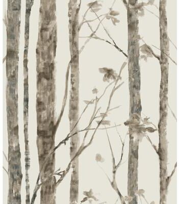 RoomMates Brown & Taupe Trees Peel and Stick Wallpaper