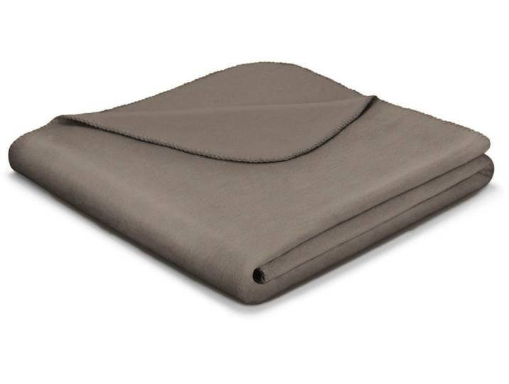 Wohndecke BIEDERLACK Cotton Home , grau (taupe), B:150cm L:200cm, Baumwolle, Polyacryl, Wohndecken, Wohndecke, mit Zierstich