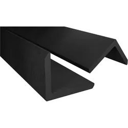 Endorphin, Gartenbodenbelag,  WPC Abschlussleisten 5er Set Anthrazit 220cm Winkelprofil 5,5 x 4,5cm (220 x 5.50 cm)