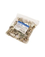 LogiLink Netzwerkanschluss RJ-45 M abgeschirmt CAT 5e Packung mit 100 Abgeschirmt Weiß Kunststoff (MP0003)