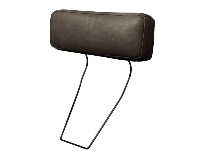 Kopfstütze Braun Echtleder Arelia 52 x 52 x 14cm Modern