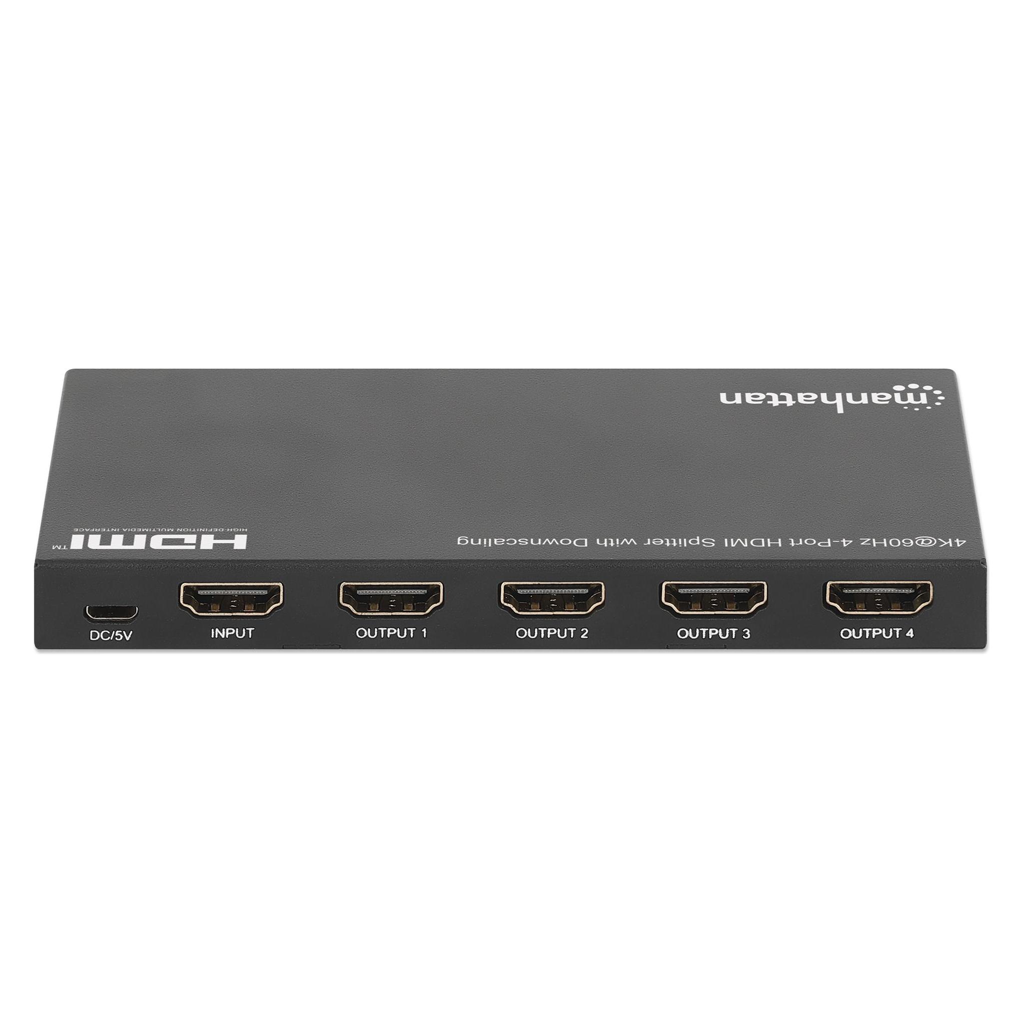 Manhattan 4K@60Hz 4-Port HDMI-Splitter (208369)