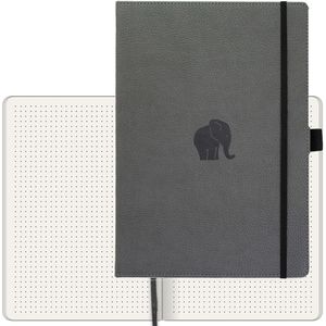 Dingbats Notizbuch D5104GY Wildlife, Kunstleder Hardcover, grau, 96 Blatt / 192 Seiten, 100 g/m², dotted, A4