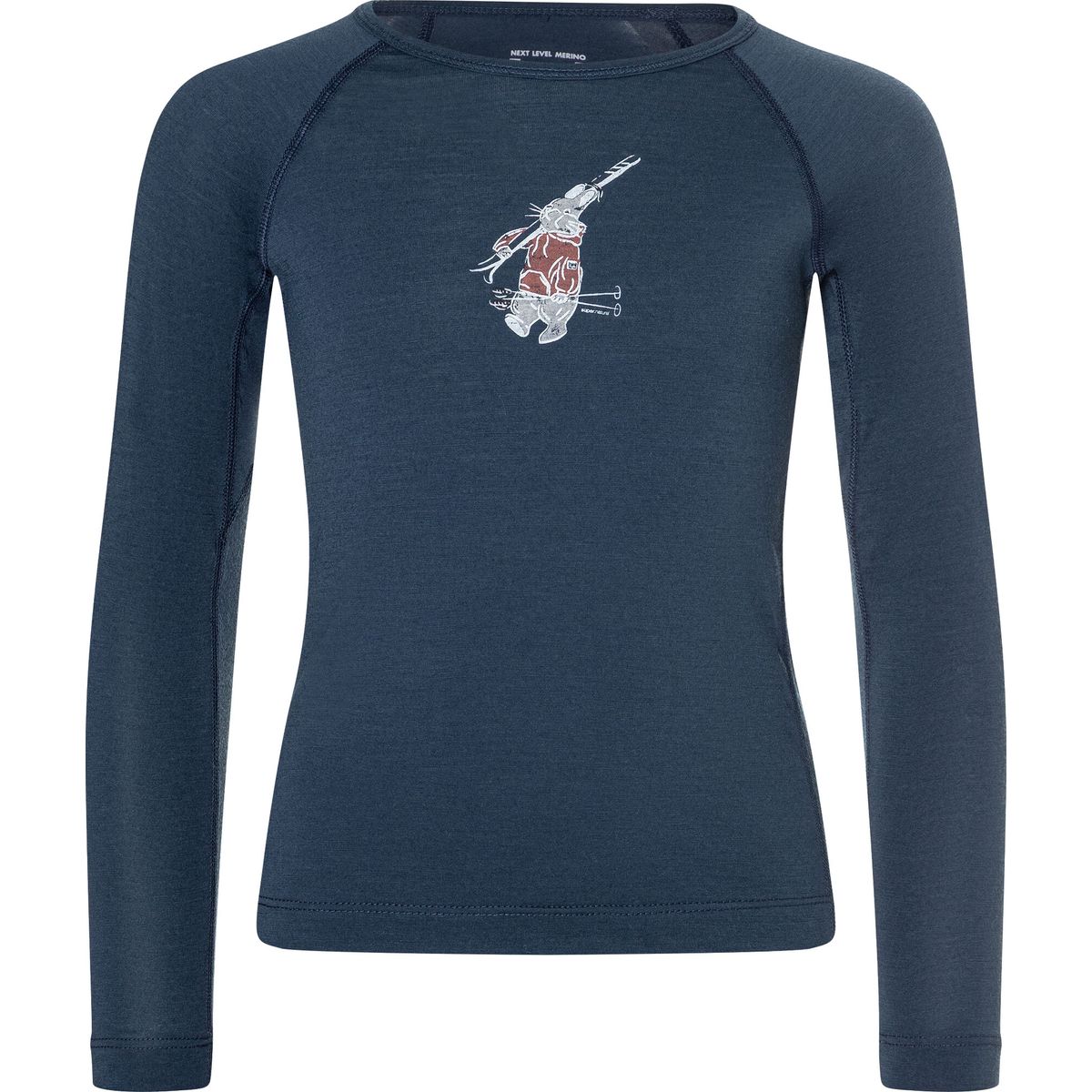 Super.Natural K Ski BUNNY175 LS blueberry/various (W55) 140 SNK001130W55140