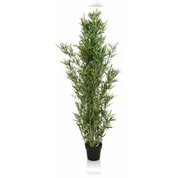 bümö plants Bambus Strauch - Täuschend echter Bambus, geruchlose Premium Kunstpflanze für lebendiges Ambiente - authentische, künstliche Pflanzen als