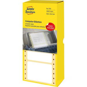 Zweckform 5103 Computer-Etiketten 88.9 x 48.4mm, 3000 Stück