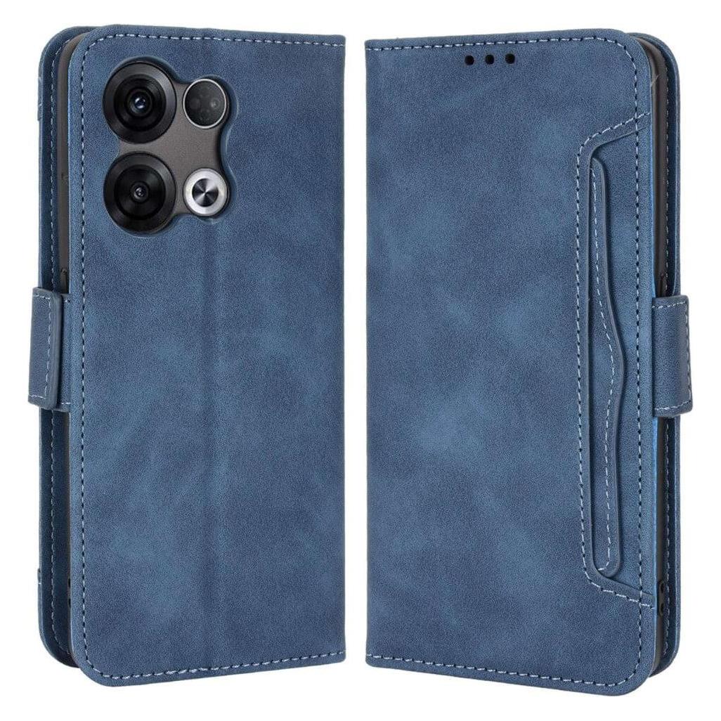 Cover-Discount OPPO Reno8 Pro - Etui mit vielen Kartenfächer blau (OPPO Reno8 Pro) (104003402D)