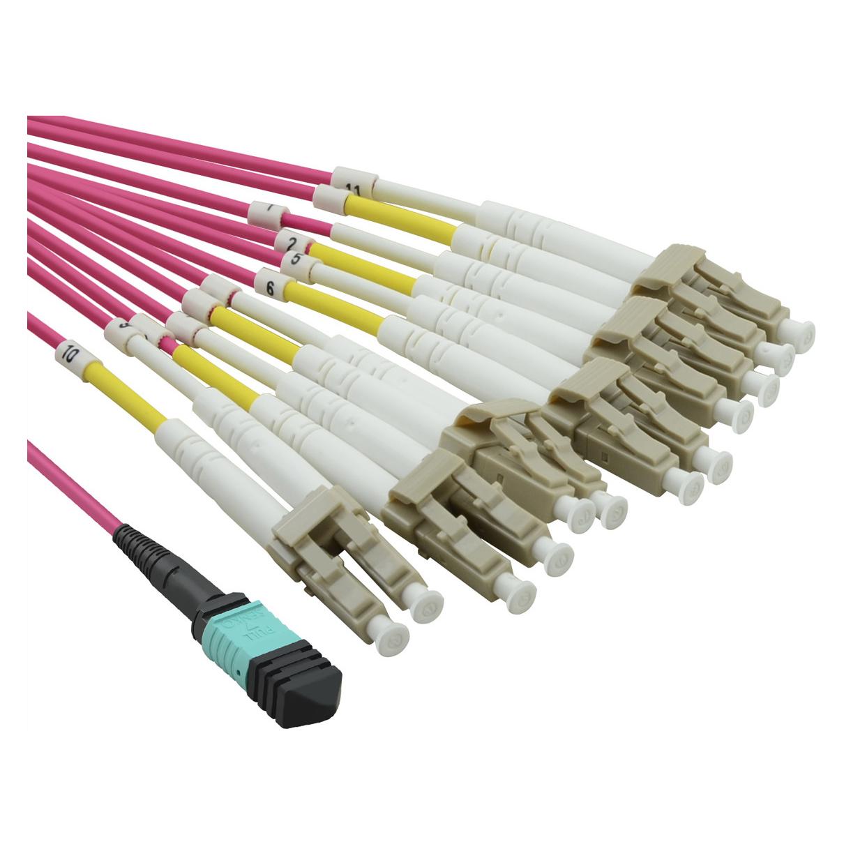Value MPO-Fanout Kabel OM4 MPO/12xLC 2m (2 m) (21.99.1100)