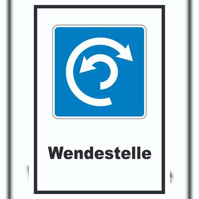 HB-Druck Wendestelle Umdrehen erlaubt Symbol und Text A3 (297x420mm)