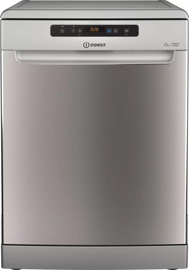 Indesit D2F HD624 AS, Freistehend, Standardgröße (60 cm), Silber, Silber, LED, 1,3 m