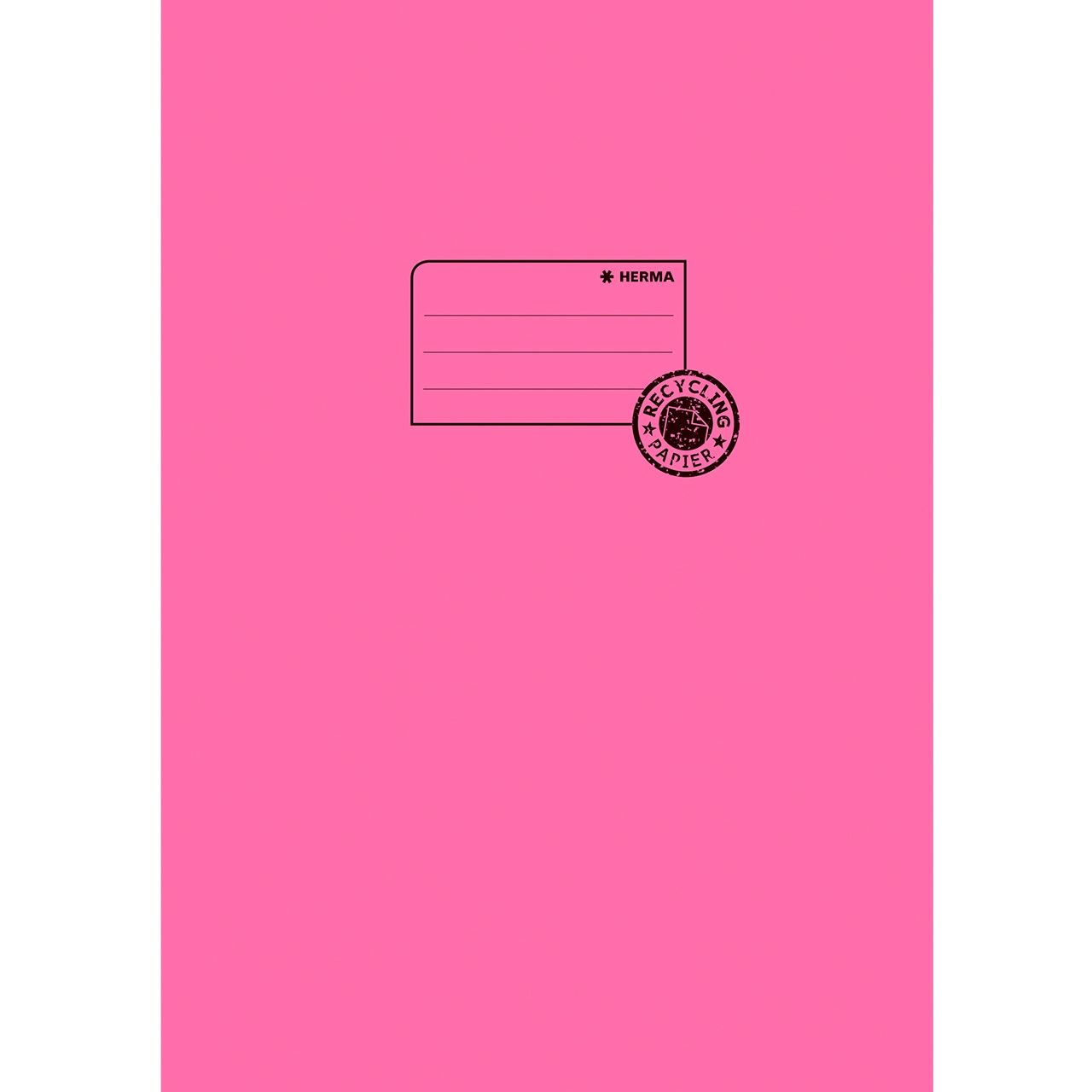 HERMA Heftumschlag glatt pink Papier DIN A4