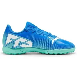PUMA Kinder Fussball-Hartplatzschuhe FUTURE 7 PLAY TT Jr, Größe 37 in Blau Blau