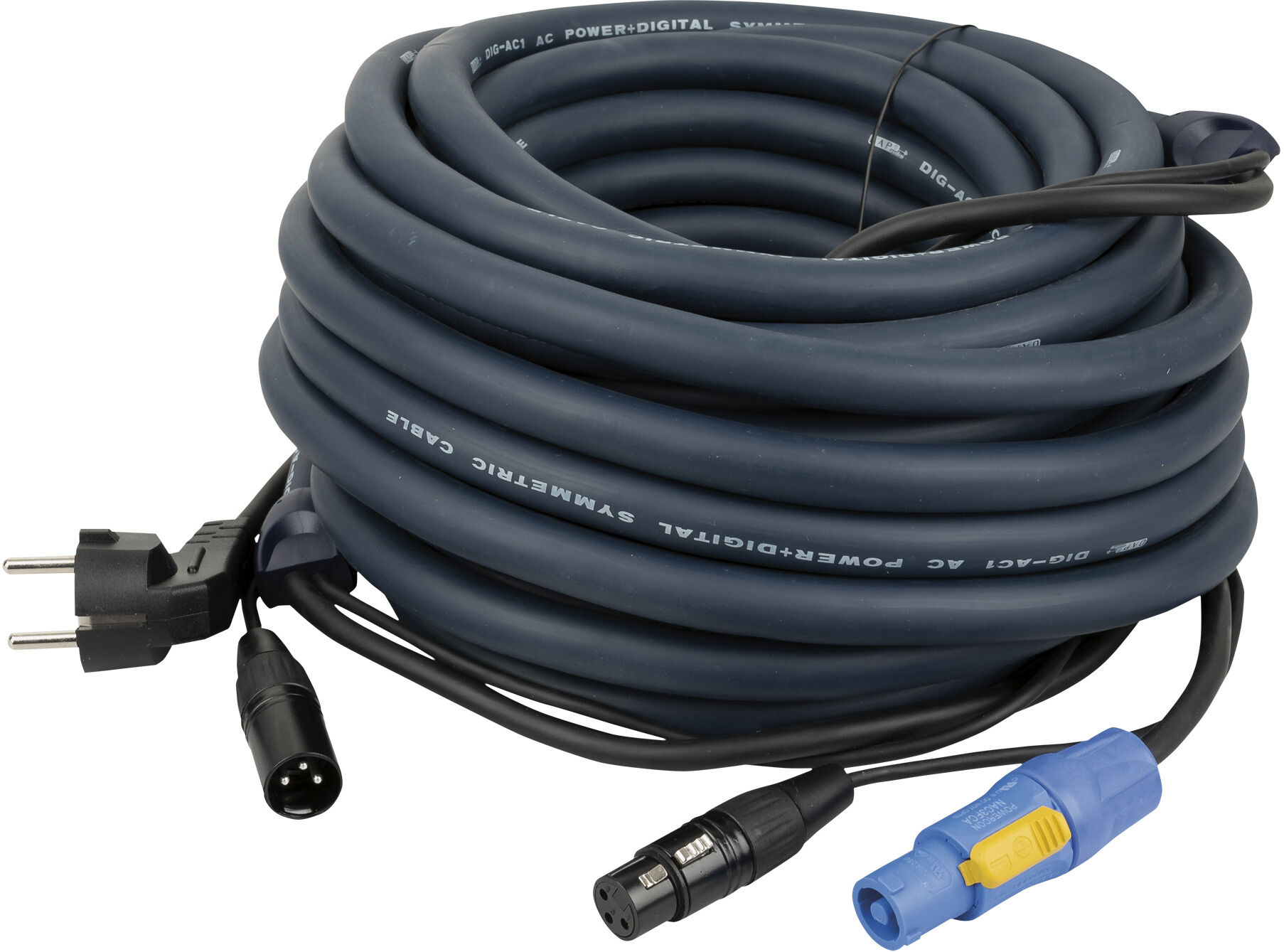 DAP Audio Fp06 – Schuko/xlr M – Powercon/xlr F – Dmx / Stromversorgung 10 M