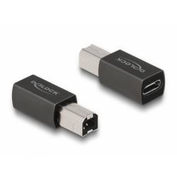 Delock USB 2.0 Adapter [1x USB 2.0 Stecker B - 1x USB-C® Buchse] 65839 0 mm