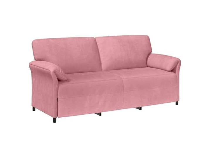 Makastle 3 Sitzer Sofa Couch Rosa 198 x 83 x 95 cm Samt