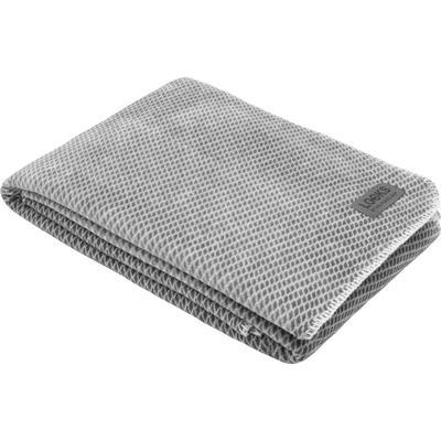 Wohndecke "LOOKS", grau, B:150cm L:200cm, Mischgewebe, LOOKS BY WOLFGANG JOOP, Wohndecken, Wohndecke, Rautenmuster, Kuscheldecke