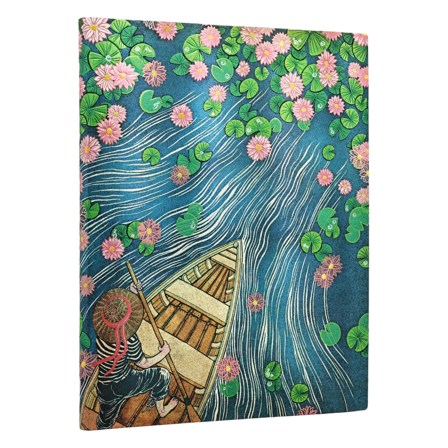Paperblanks Notizbuch Softcover Fluss der Lotusblüten Ultra LIN (A5, Liniert, Weicher Einband) (FB1548-3)