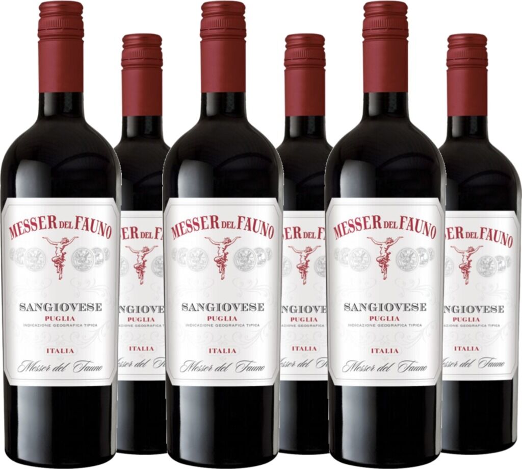 6er Vorteilspaket Sangiovese Puglia IGT Messer del Fauno 2024 Messer del Fauno