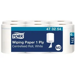 Tork Putztuchrollen »Advanced M2« 1-lagig 6x 771 Blätter weiß, 19.8 cm