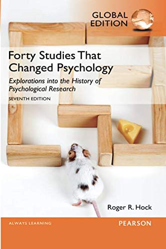 Roger Hock - Forty Studies That Changed Psychology - Preis vom 04.10.2026 03:51:26 h