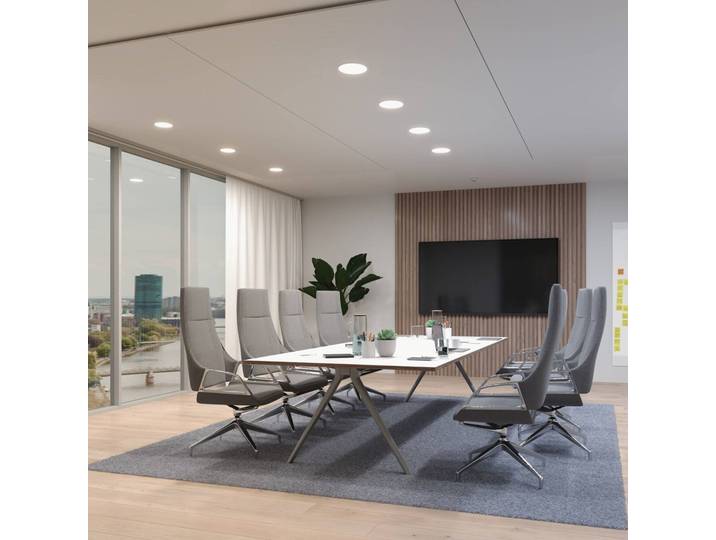 Paulmann Veluna Edge ZigBee CCT rund Ø 16cm Edge, dimmbar, weiß / opal, für Wohn- / Esszimmer, Kunststoff, Modern, ZIGBEE