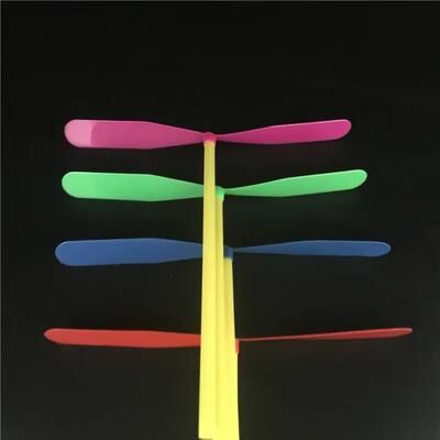 Fusion Finds Bamboo Dragonfly Flying Propeller Toy For Kids Outdoor Play Nostalgic Party Favor 5pcs Non luminous