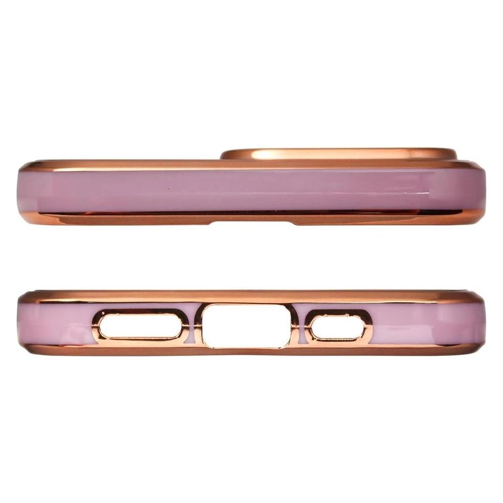 Hurtel Lighting Color Case für Xiaomi Redmi Note 11 Gel Cover mit Goldrahmen lila (Xiaomi Redmi Note 11) (1404978613)
