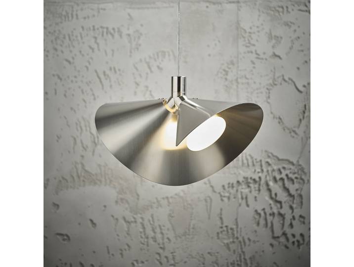 Peel Pendelleuchte Brushed Stainless Steel - Frandsen - Wohnzimmer - Design - Metall - Mehrflammig