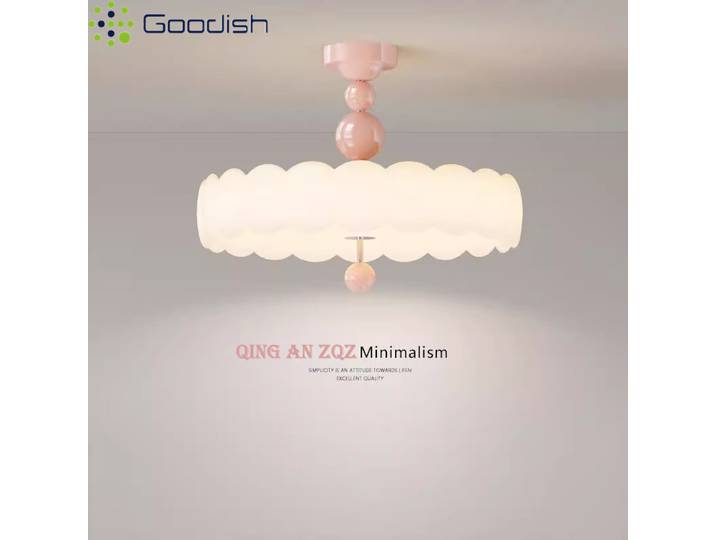 Luminaires de plafond LED modernes et minimalistes en métal, style nuage crème français, pour la décoration de chambre à coucher, lampes créatives artistiques, lustres