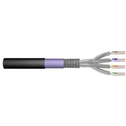 Digitus CAT 7 S-FTP Roh-Installationskabel, PiMF 500m, Trommel,AWG 23/1, 1200 MHz, PE, Sx, Schwarz