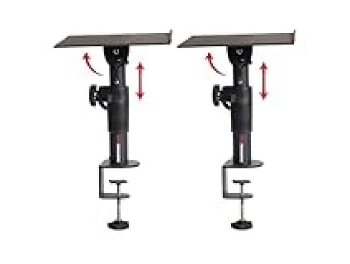 Gator Frameworks - paire de support à visser sur table pour écoute de studio - Lot de 2 - (GFWSPKSTMNDSKCMP)