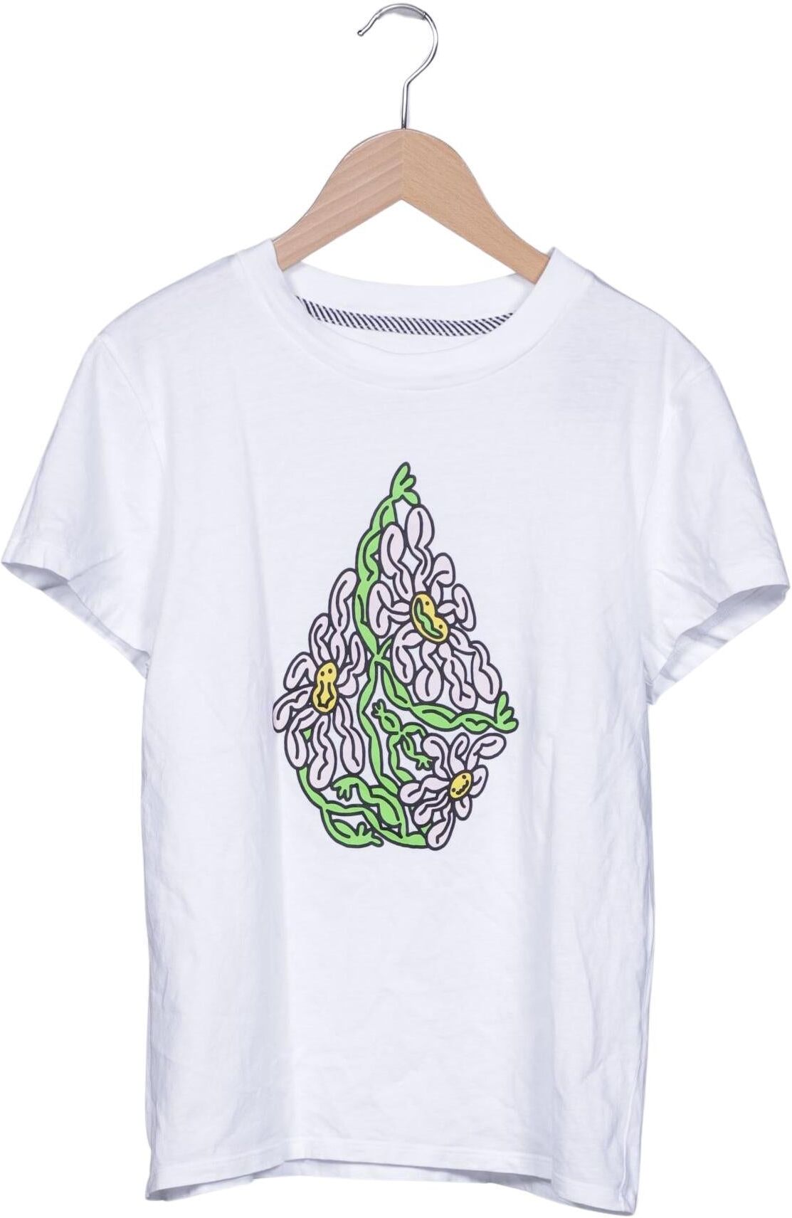 Volcom Herren T-Shirt, Weiß, Gr. S, kein / Etikett - Second Hand