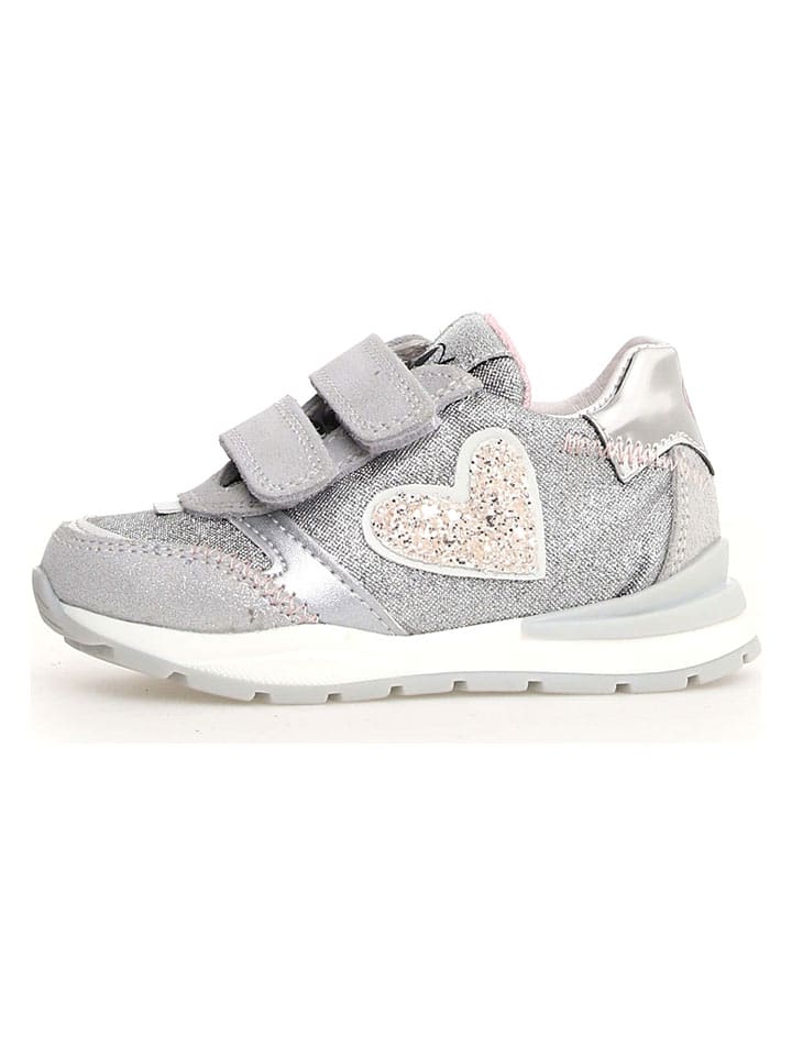 Naturino Leder-Sneaker "Quelly" in Silber - 25