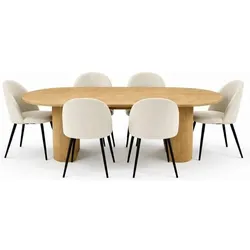 Ebuy24, Essgruppe, Essgruppe Kyoto 7-teilig (MDF, Papier)