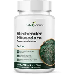 VitaSanum® – Stechender Mäusedorn (Ruscus aculeatus) – 500 mg – 1 Kapsel Tagesportion