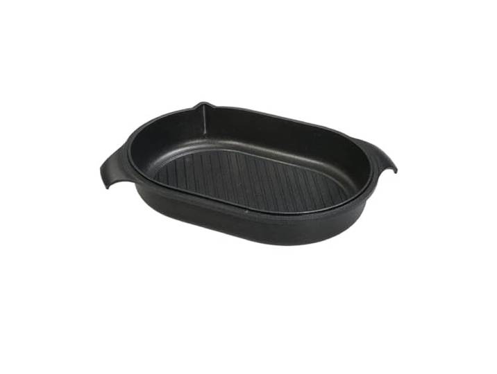 Original Gundel GUSSDECKEL/GRILLPFANNE, INDUKTION, 32 x 22 cm, Titan-Keramik-Oberfläche