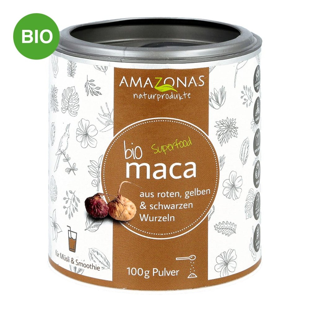 AMAZONAS Naturprodukte Handels GmbH Maca 100% Pur Bio Pulver 04534709