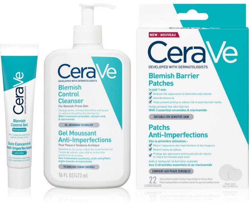 CeraVe Cleansers Blemish Control Cleanser set for problem skin