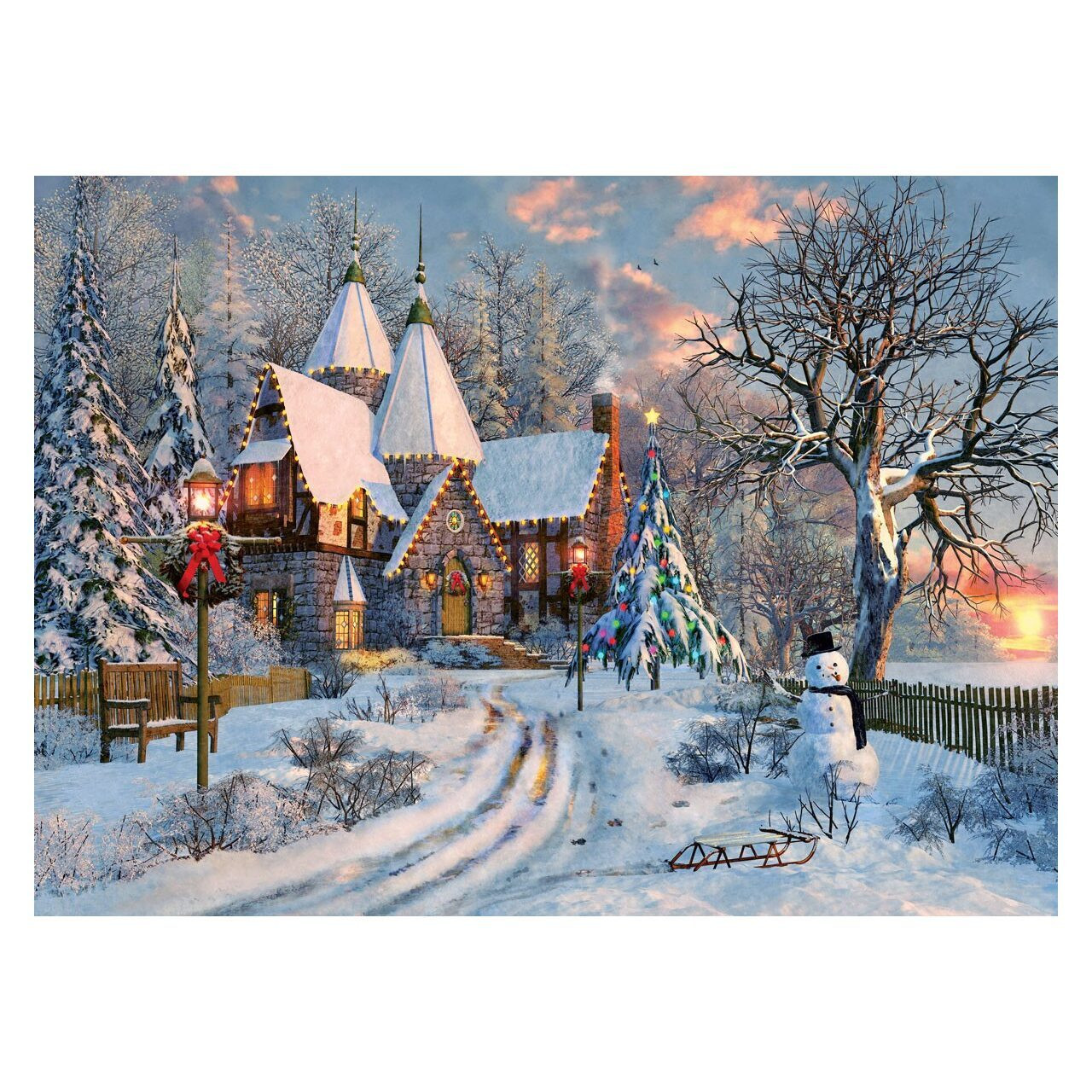 Sonstige Verlage Landhuis tijdens de kerstperiode