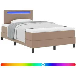 vidaXL, Bett, Jagonos (Einfaches Design mit LED) (120 x 200 cm)