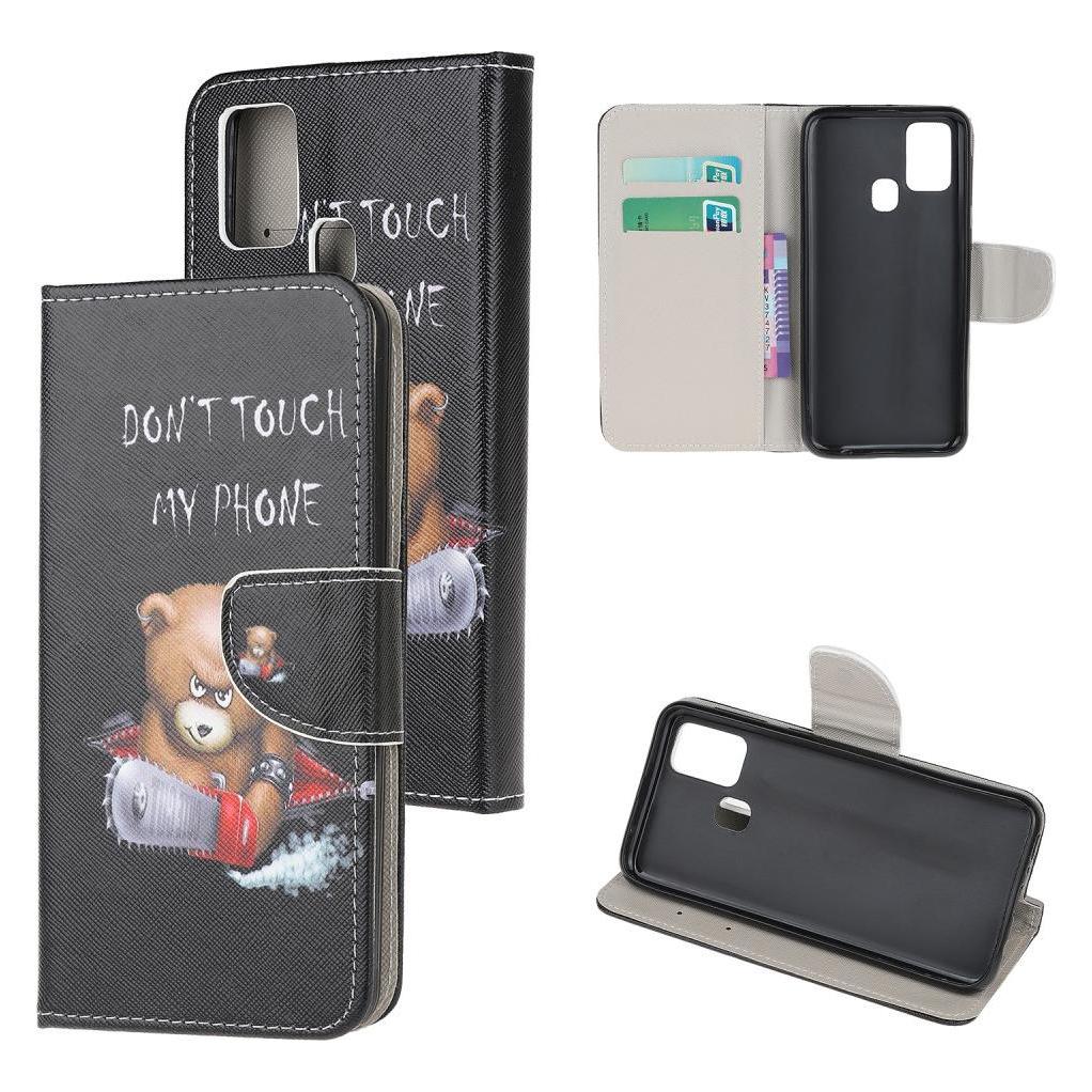 Cover-Discount Galaxy A21s - Leder Hülle Don't Touch Bär (Samsung Galaxy A21s) (101228008I)