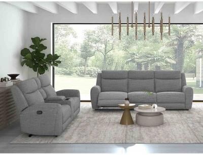 Esofastore Contemporary Gray Living Room Furniture Reclining Sofa Set