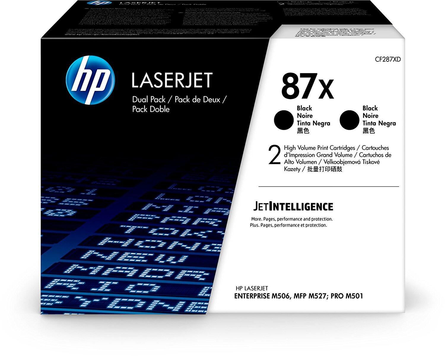 HP Inc. HP Original 87X Toner Doppelpack schwarz hohe Kapazität 18.0 CF287XD