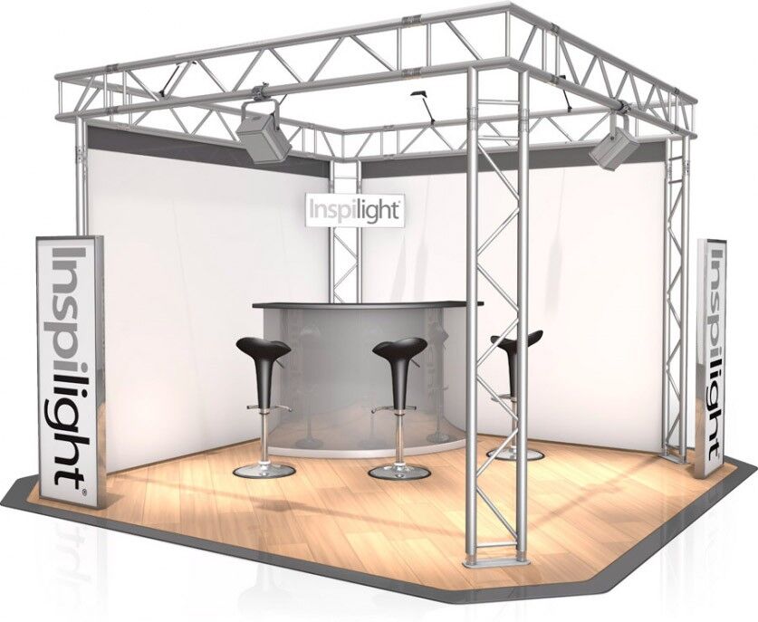 Naxpro-Truss Messestand Fd 32 - 3 X 3 X 2,5 M (Lxbxh) - 9 M² Alu